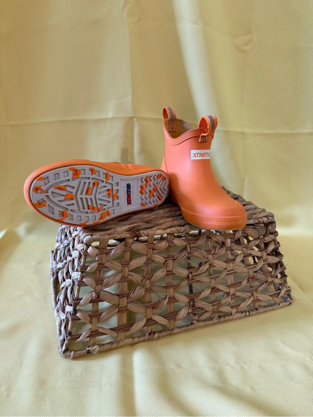 Kids XtraTuf Orange Boots